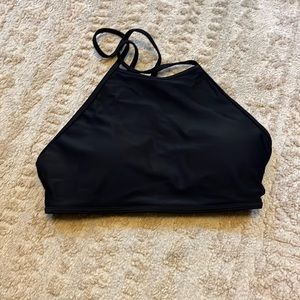 Criss cross bathing suit top